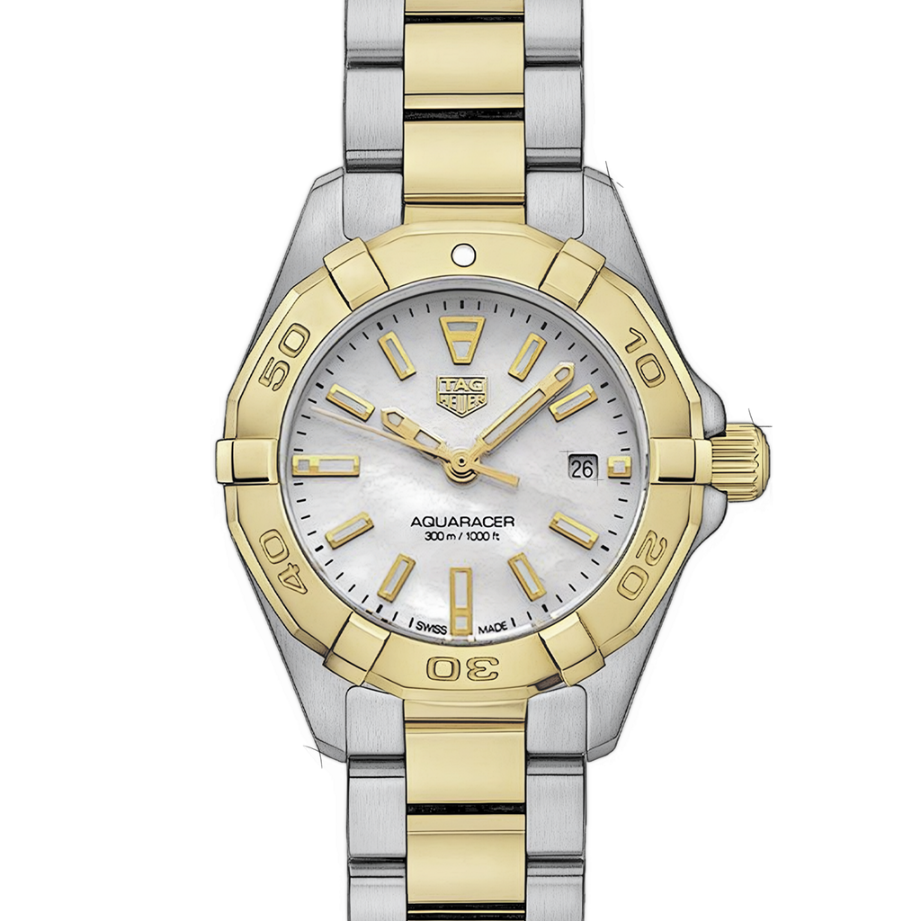 Tag Heuer Aquaracer Mother of Pearl Dial Two Tone Steel Strap Watch for Men - WBD1420.BB0321 Buy Now By Tag Heuer