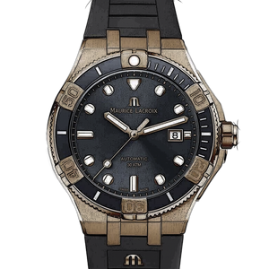 Maurice Lacroix Aikon Venturer Black Dial Black Rubber Strap Watch For Men - AI6058-BRZ0B-330-2 Buy Now By Maurice Lacroix