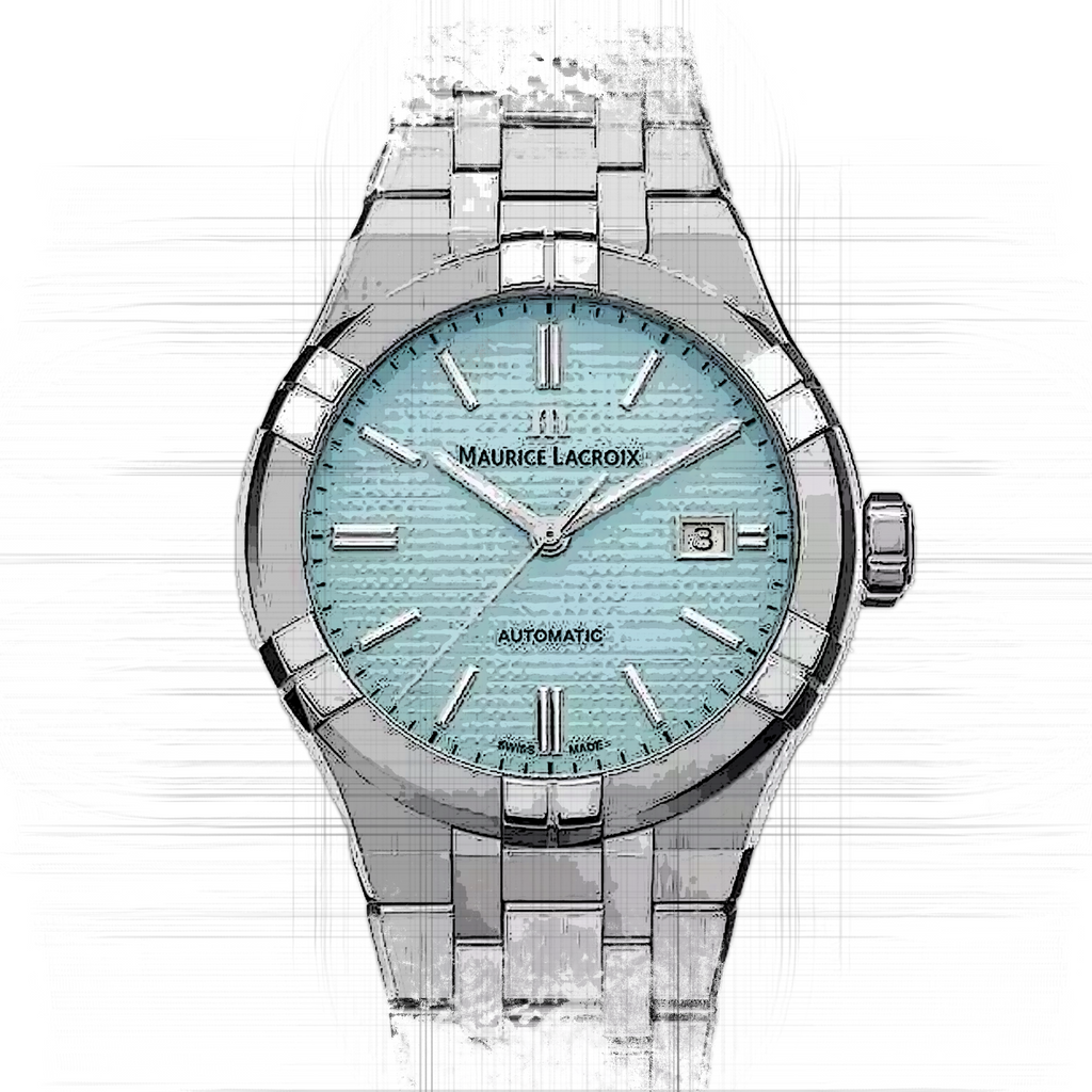 Maurice Lacroix Aikon Automatic Limited Summer Edition Blue Dial Silver Steel Strap Watch For Men - AI6008-SS00F-431-1 Buy Now By Maurice Lacroix