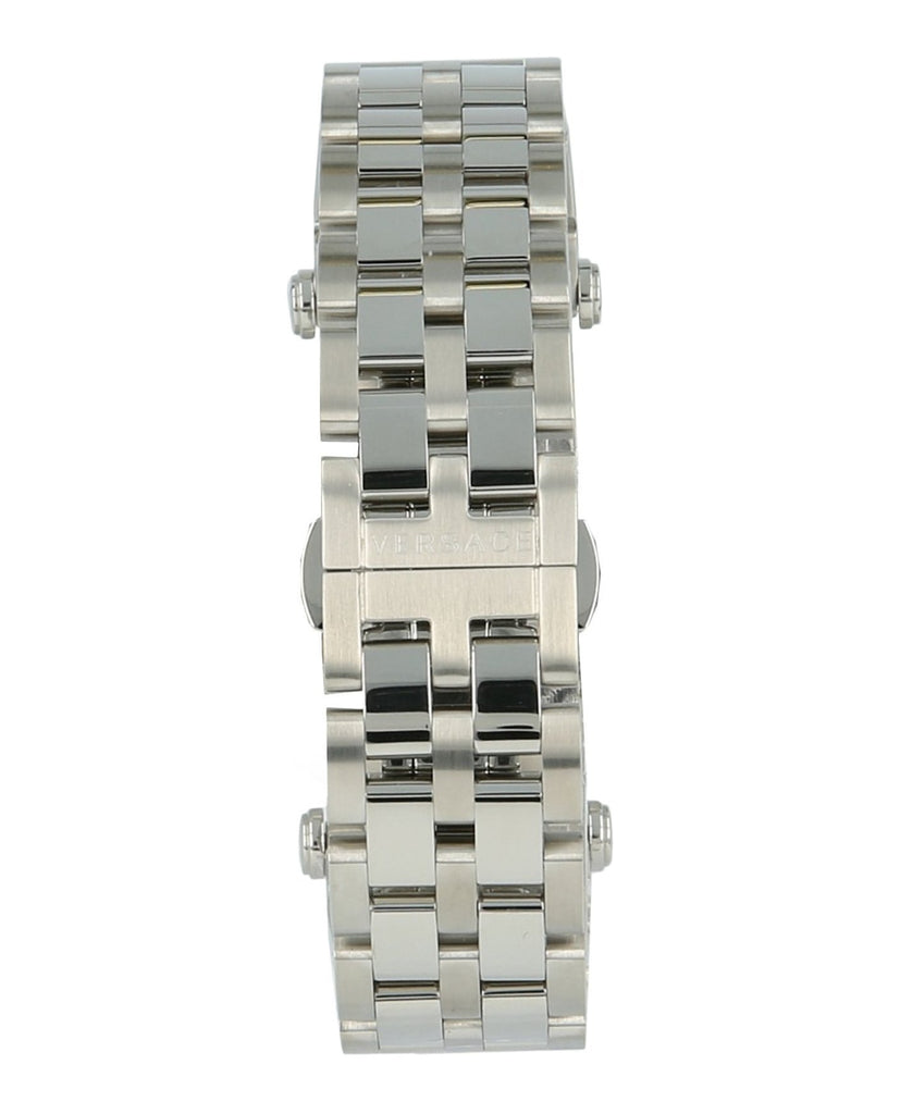 Versace V-Race Sport Black Dial Silver Steel Strap Watch for Men - VAH010016 Buy Now By Versace