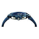 Versace Aion Chronograph Blue Dial Blue Leather Strap Watch for Men - VBR070017 Buy Now By Versace