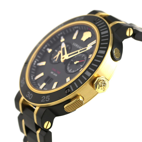 Versace V Extreme Pro Two Tone Dial Stainless Steel Strap Watch for Men - VCN040017 Buy Now By Versace