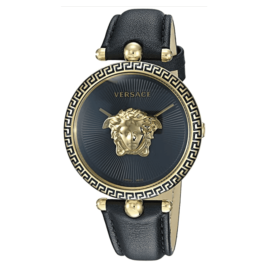 Versace Palazzo Empire Black Dial Black Leather Strap Watch for Women - VCO020017 Buy Now By Versace