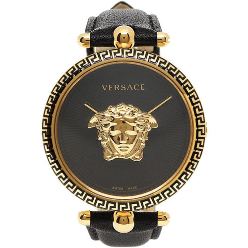 Versace Palazzo Empire Black Dial Black Leather Strap Watch for Women - VCO020017 Buy Now By Versace