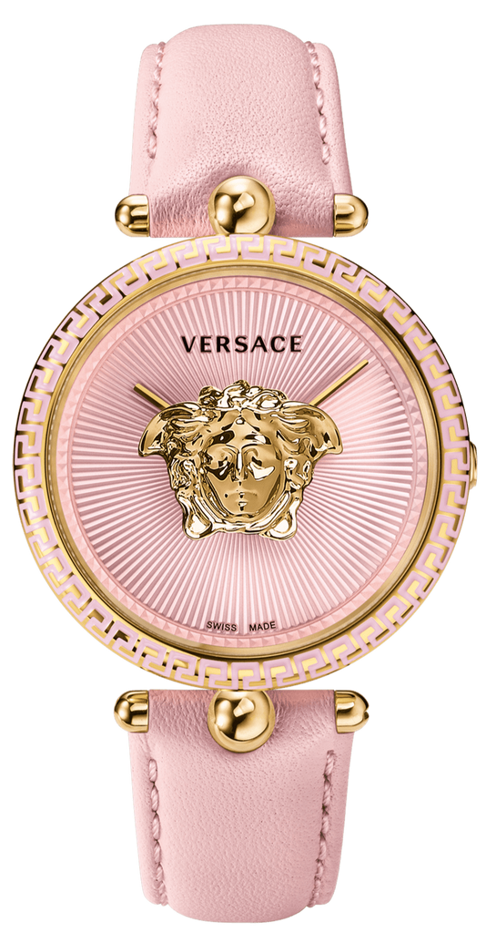 Versace Palazzo Empire Pink Dial Pink Leather Strap Watch for Women - VCO030017 Buy Now By Versace