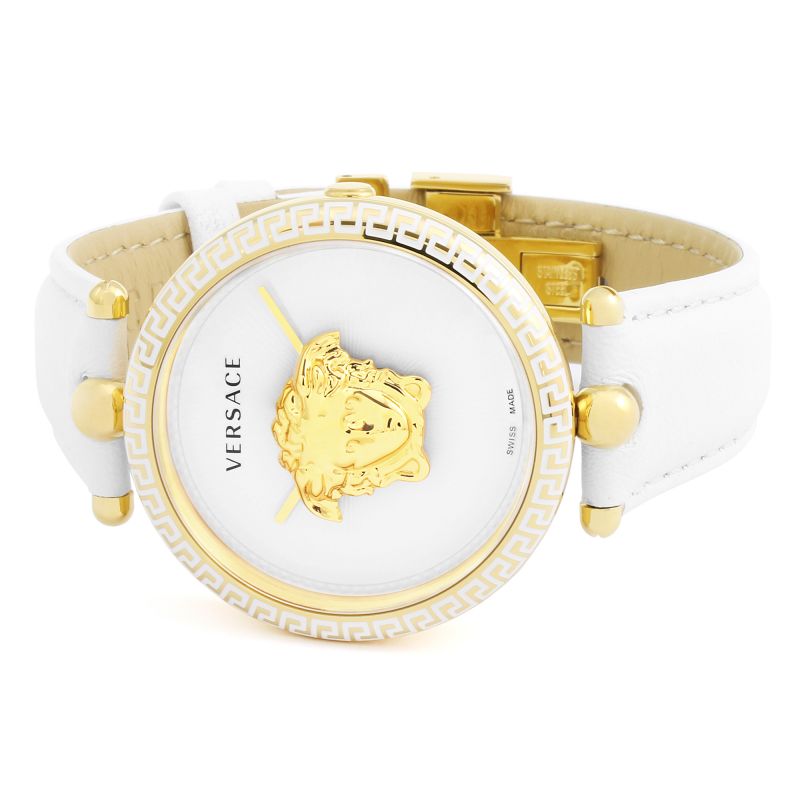 Versace Palazzo Empire White Dial White Leather Strap Watch for Women - VCO040017 Buy Now By Versace