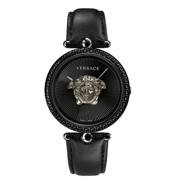 Versace Palazzo Empire Black Dial Black Leather Strap Watch for Women - VCO050017 Buy Now By Versace