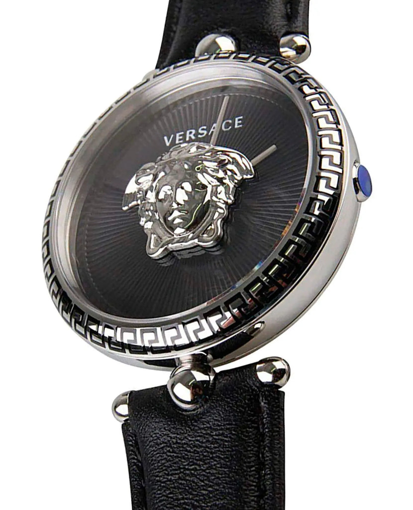 Versace Palazzo Empire Black Dial Black Leather Strap Watch for Women - VCO060017 Buy Now By Versace