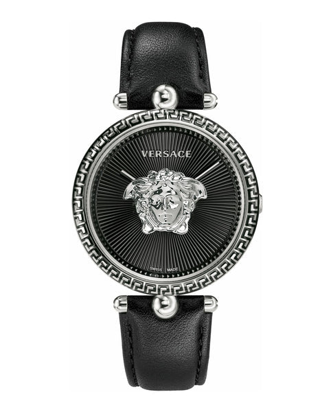 Versace Palazzo Empire Black Dial Black Leather Strap Watch for Women - VCO060017 Buy Now By Versace
