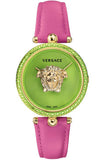 Versace Palazzo Empire Green Dial Pink Leather Strap Watch for Women - VCO150017 Buy Now By Versace