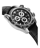 Versace V Ray Chronograph Quartz Black Dial Black Leather Strap Watch For Men - VE2I00121 Buy Now By Versace