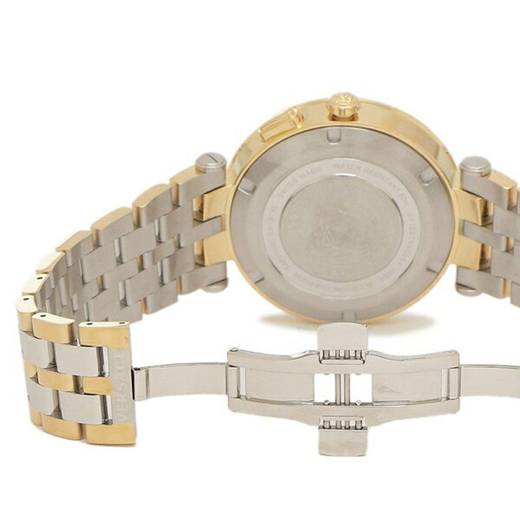 Versace V-Race Quartz Black Dial Gold Steel Strap Watch For Men - VEBV00519 Buy Now By Versace