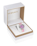Versace Palazzo Empire Pink Dial Pink Leather Strap Watch for Women - VCO030017 Buy Now By Versace