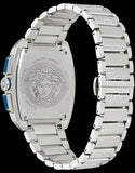 Versace Dominus Chronograph Blue Dial Silver Steel Strap Watch For Men - VE6H00423 Buy Now By Versace