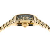 Versace Dominus Chronograph Black Dial Gold Steel Strap Watch For Men - VE6H00523 Buy Now By Versace