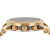 Versace Sport Tech Chronograph Black Dial Gold Steel Strap Watch for Men - VELT00419 Buy Now By Versace