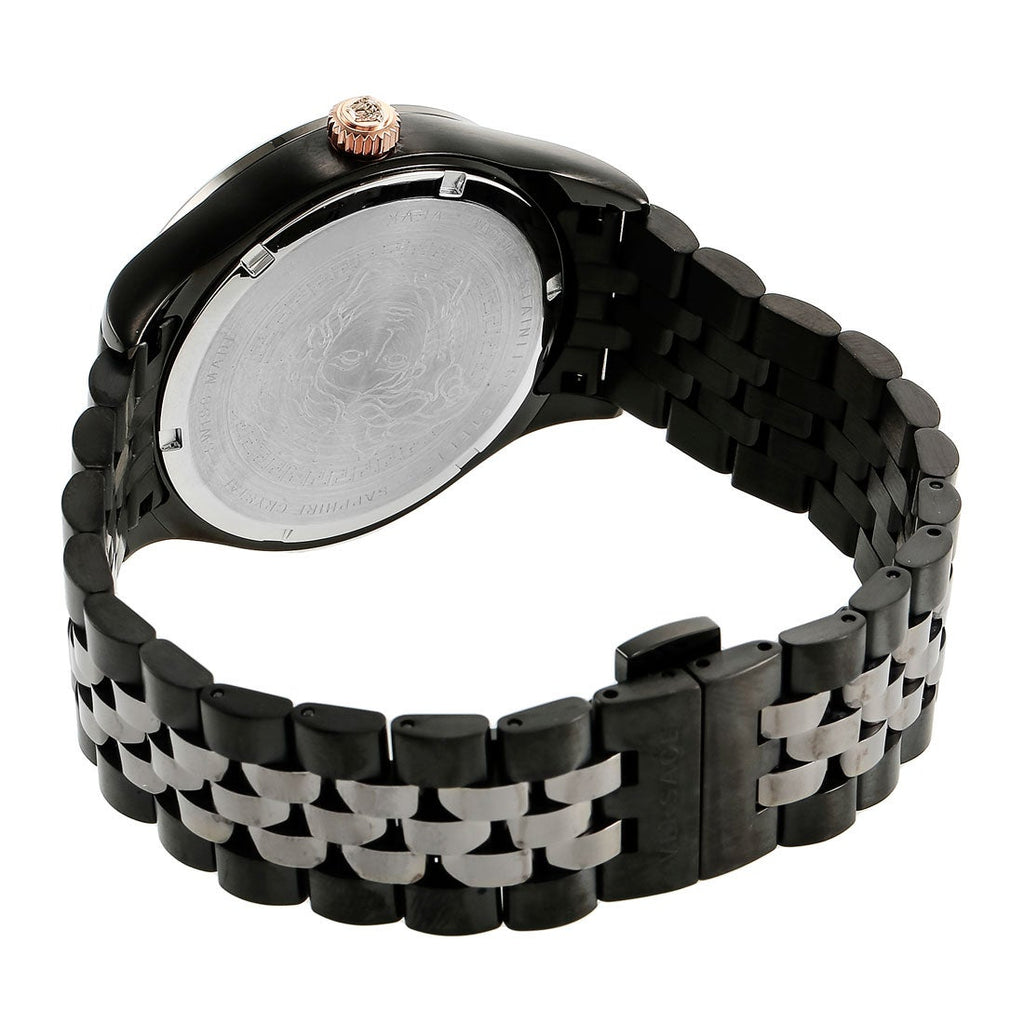 Versace Hellenyium Analog Black Dial Black Steel Strap Watch For Men - VEVK00320 Buy Now By Versace