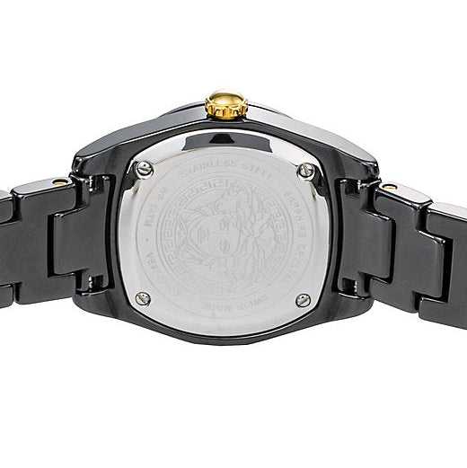 Versace DV One Mini Black Dial Black Steel Strap Watch for Women - VE9F00124 Buy Now By Versace