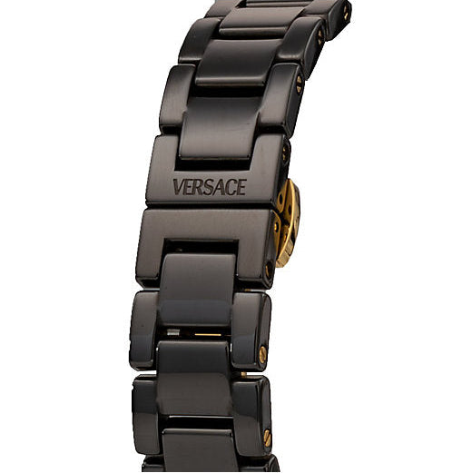 Versace DV One Mini Black Dial Black Steel Strap Watch for Women - VE9F00124 Buy Now By Versace