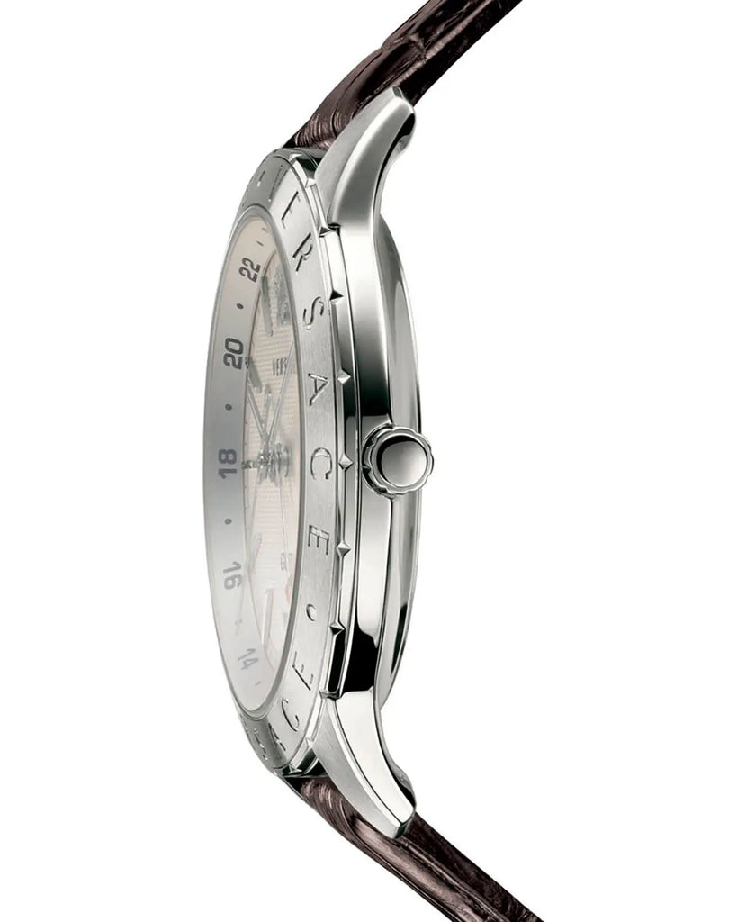 Versace Univers White Dial Brown Leather Strap Watch for Men - VEBK00118 Buy Now By Versace