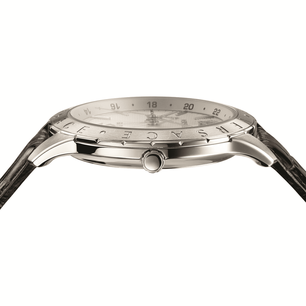 Versace Univers White Dial Brown Leather Strap Watch for Men - VEBK00118 Buy Now By Versace