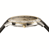 Versace Univers Beige Dial Black Leather Strap Watch for Men - VEBK00218 Buy Now By Versace