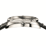 Versace Shadov Quartz Silver Dial Black Snake Leather Strap Watch for Women - VEBM00118 Buy Now By Versace