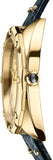 Versace Shadov Quartz Gold Dial Black Leather Strap Watch for Women - VEBM00318 Buy Now By Versace