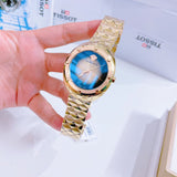 Versace Shadov Quartz Gold Dial Gold Steel Strap Watch for Women - VEBM00618 Buy Now By Versace