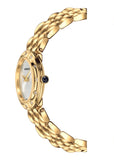 Versace V-Flare Quartz Silver Dial Gold Steel Strap Watch for Women - VEBN00818 Buy Now By Versace