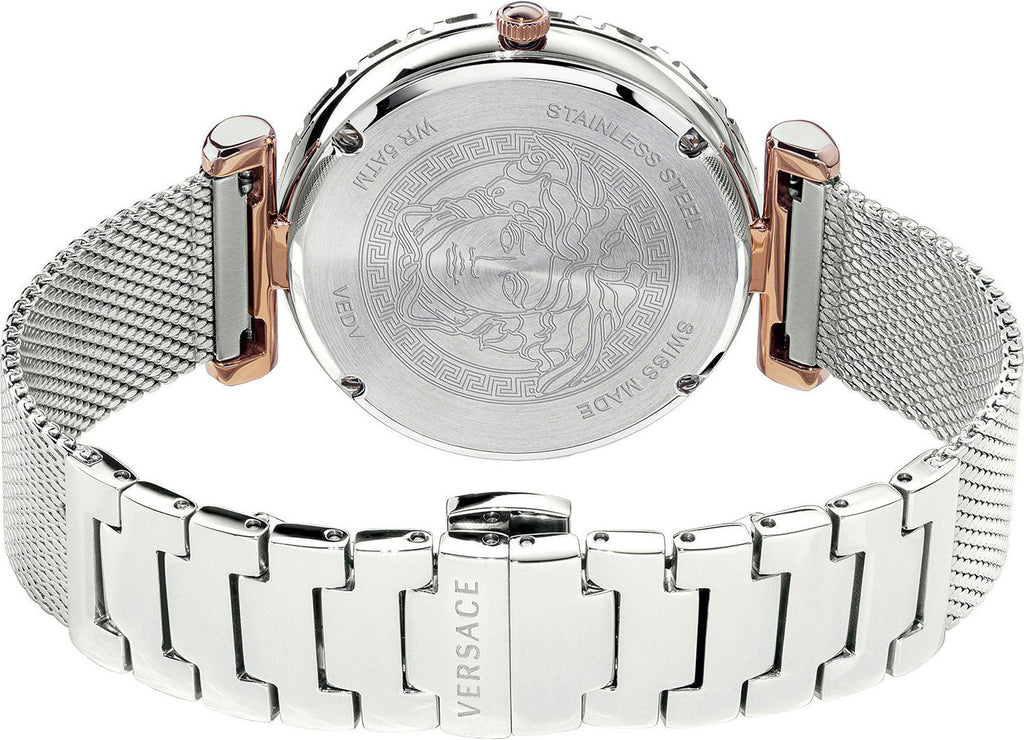 Versace Palazzo Empire Silver Dial Silver Mesh Bracelet Watch for Women - VEDV00419 Buy Now By Versace