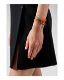 Versace Medusa Lock Icon Quartz Beige Dial Green Leather Strap Watch for Women - VEDW00519 Buy Now By Versace