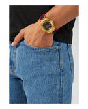 Versace Chain Reaction Quartz Black Dial Red & Black Rubber Strap Watch for Men - VEDY00319 Buy Now By Versace