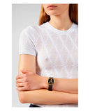 Versace Virtus Quartz Black Dial Black Leather Strap Watch for Women - VEHC00119 Buy Now By Versace