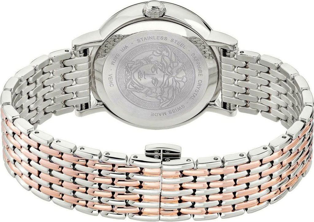 Versace Virtus Quartz White Dial Two Tone Steel Strap Watch for Women - VEHC00519 Buy Now By Versace