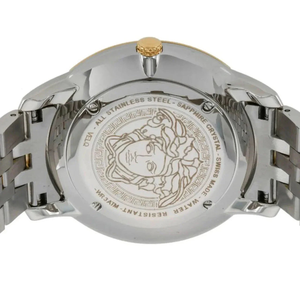 Versace V-Urban Quartz Silver Dial Two Tone Steel Strap Watch for Men - VELQ00519 Buy Now By Versace
