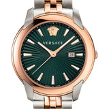 Versace V-Urban Green Dial Two Tone Steel Strap Watch for Men - VELQ00619 Buy Now By Versace
