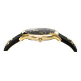 Versace Audrey Quartz Black Dial Black Leather Strap Watch for Women - VELR00319 Buy Now By Versace