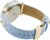 Versace V-Twist Blue Dial Blue Leather Strap Watch for Women - VELS00319 Buy Now By Versace