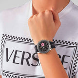 Versace Sport Tech Chronograph Black Dial Black Rubber Strap Watch for Women - VELT00619 Buy Now By Versace
