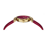 Versace Greca Meander Red Dial Red Leather Strap Watch for Women - VELW00320 Buy Now By Versace