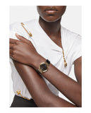 Versace Greca Meander Black Dial Black Leather Strap Watch for Women - VELW00420 Buy Now By Versace