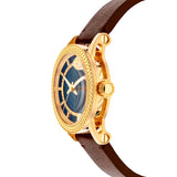 Versace Code Quartz Blue Dial Brown Leather Strap Watch For Men - VEPO00220 Buy Now By Versace