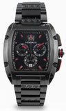 Versace Dominus Chronograph Quartz Black Dial Black Steel Strap Watch For Men - VE6H00623 Buy Now By Versace