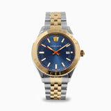 Versace Hellenyium Quartz Blue Dial Two Tone Steel Strap Watch For Men - VEVK00520 Buy Now By Versace