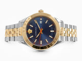 Versace Hellenyium Quartz Blue Dial Two Tone Steel Strap Watch for Men - VEVK00520 Buy Now By Versace