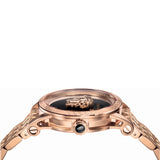Versace Palazzo Empire Black Dial Rose Gold Steel Strap Watch for Men - VERD00718 Buy Now By Versace
