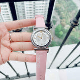 Versace V-Motif Silver Dial Pink Leather Strap Watch for Women - VERE00118 Buy Now By Versace