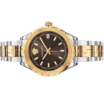 Versace Hellenyium Brown Dial Two Tone Steel Strap Watch for Women - V12040015 Buy Now By Versace