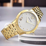 Versace Audrey Quartz Grey Dial Gold Steel Strap Watch for Women - VELR00719 Buy Now By Versace